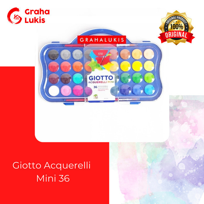 

Giotto Acquerelli Mini Watercolor Set 36 Cat Air Giotto Mini -Anza Wahda