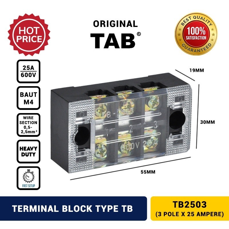 Terminal Block / Blok Kabel TB2503 TAB