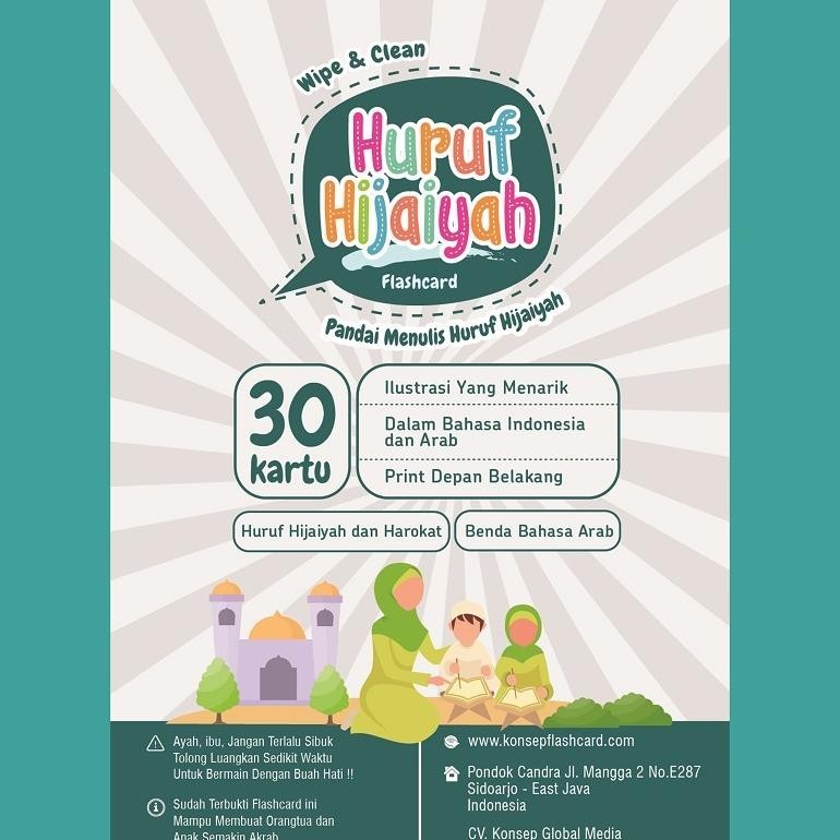 

Promo (Free Spidol) Flash Card - Huruf Hijaiyah Edukasi Anak Kartu Wipe & Clean Ditulis Dihapus Bahan Bermutu