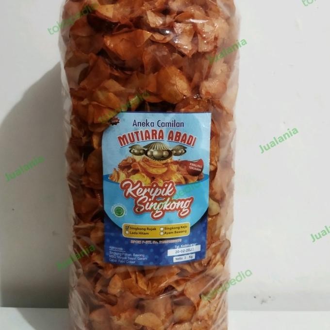 

BIG SALE JUALANIA - KERIPIK SINGKONG BUMBU RUJAK BALADO PEDAS MANIS 500 GRAM !!!!!