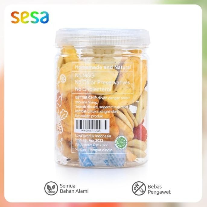 

TERBARU BETTER CHIPS KERIPIK BUAH 170 G !!!!!