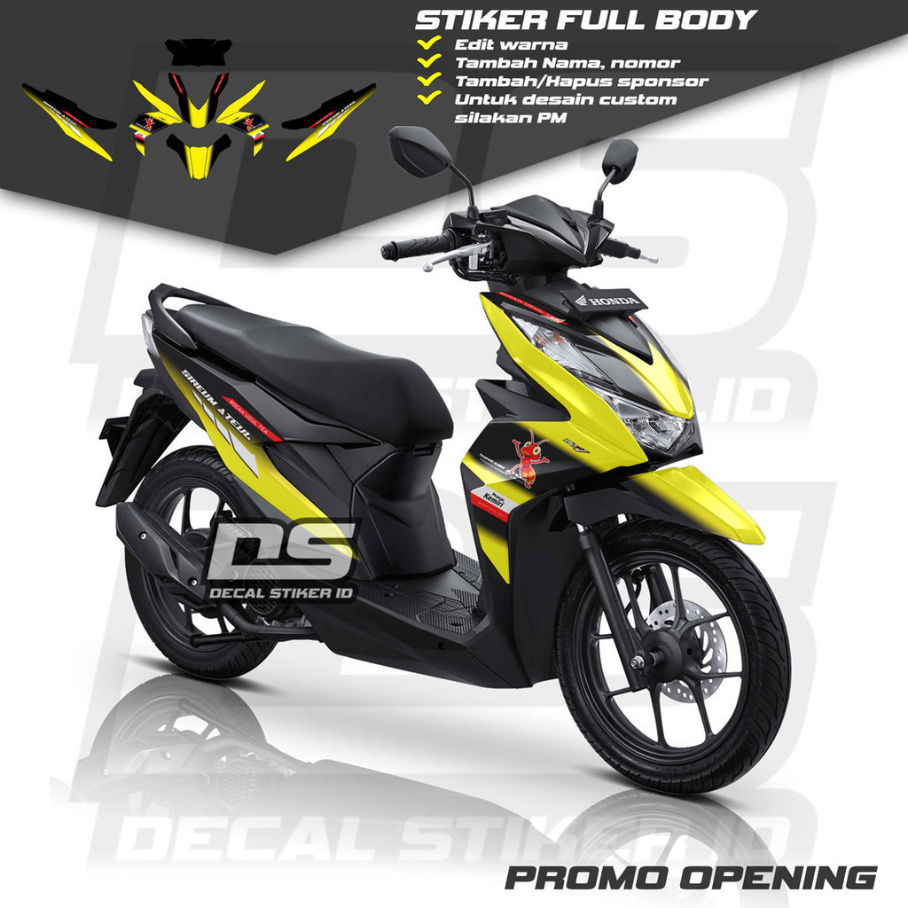 Decal Beat Deluxe Full Body Keren Stiker Beat New Full Body Keren Striping Beat New Terbaru Decal Be