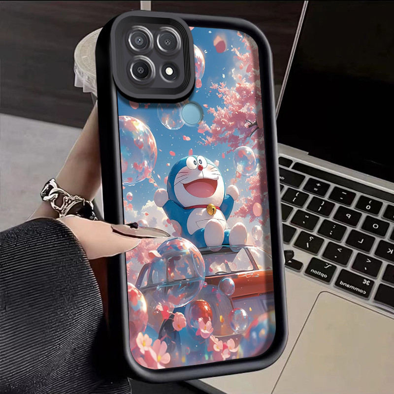 Casing Hp OPPO A15 A15s A35 Case Casing HP sarung lembut Kesing ponsel pola Doraemon lucu Softcase p
