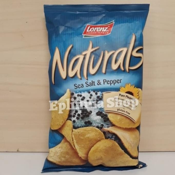 

NEW PRODUK LORENZ NATURAL SEA SALT & PEPPER CHIPS 100GR SNACK IMPORT !!!!!