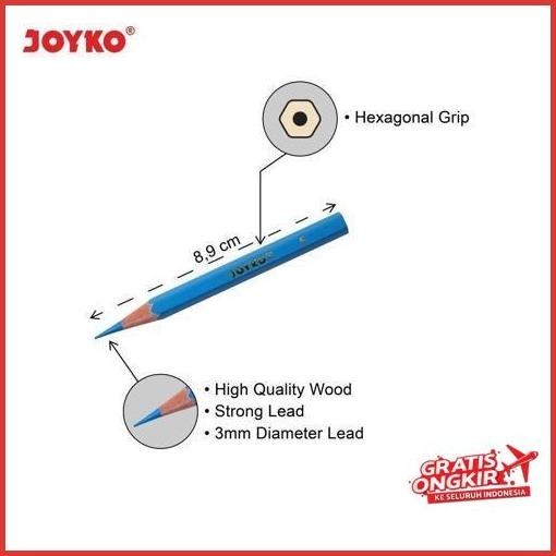 

Terlaris Pensil Warna Joyko Cp-S12 Hexagonal Grip - 12Warna (Pendek) Harga Discount