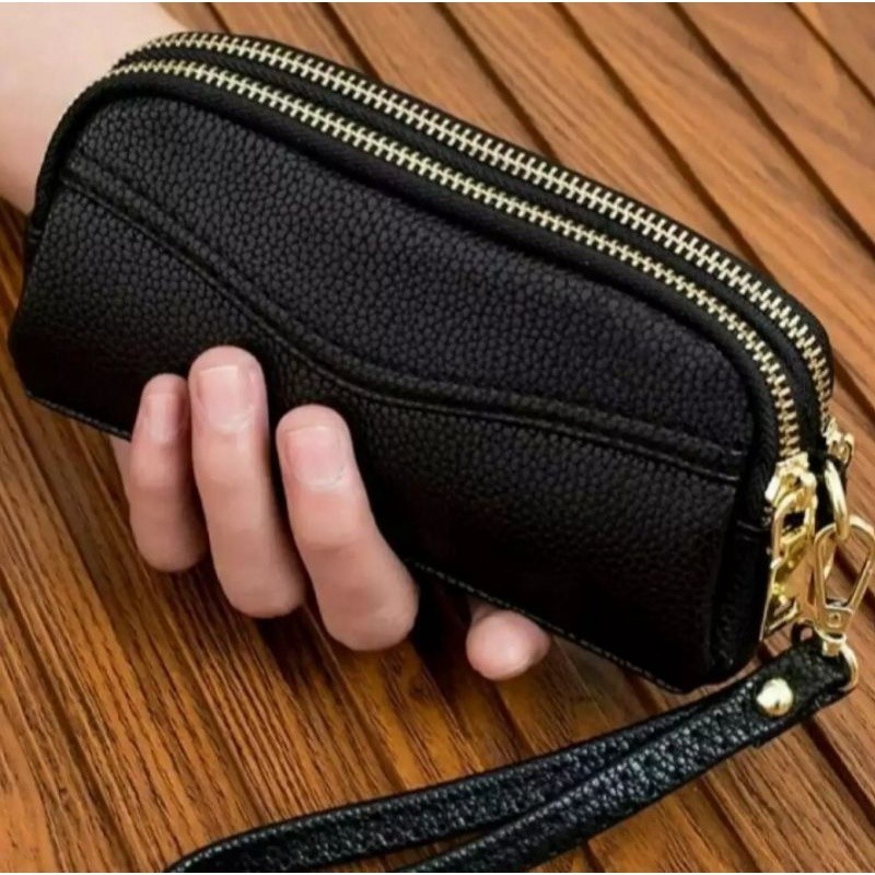 Promo Mega Sale 4.4 // Dompet wanita PAPIRUT Anti Air 3 Ruang Resleting Tempat Hp dan Uang Hanging