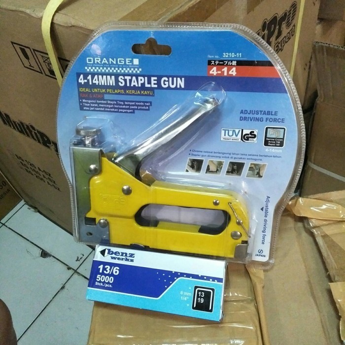 

Terbatas Gun Tacker Orange Staple Gun Staples Stapler Ready Stock