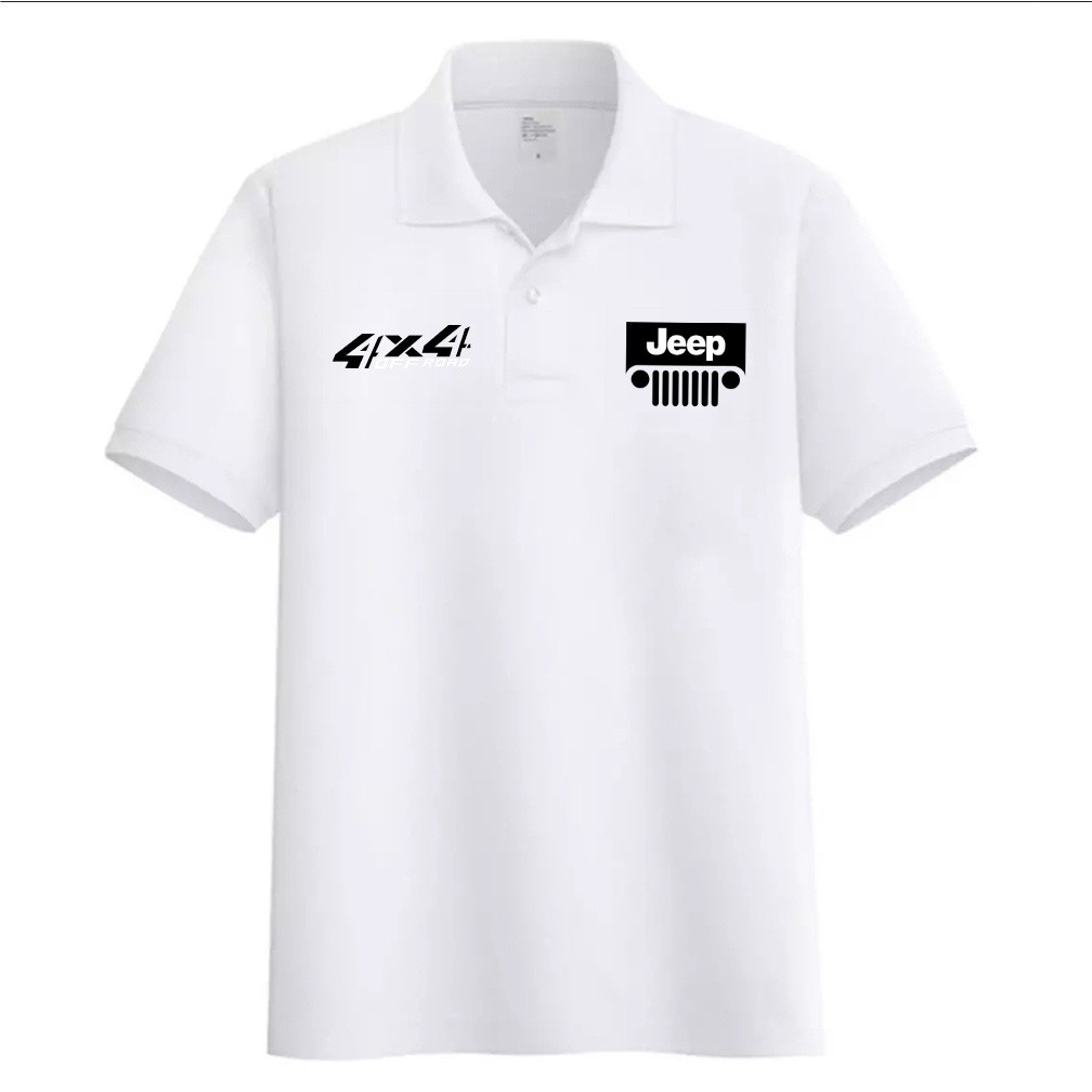 Promo Mega Sale 4.4 // Kaos Kerah Polo Distro Logo Jeep > Kaos Polo Logo Sablon Digital Premium