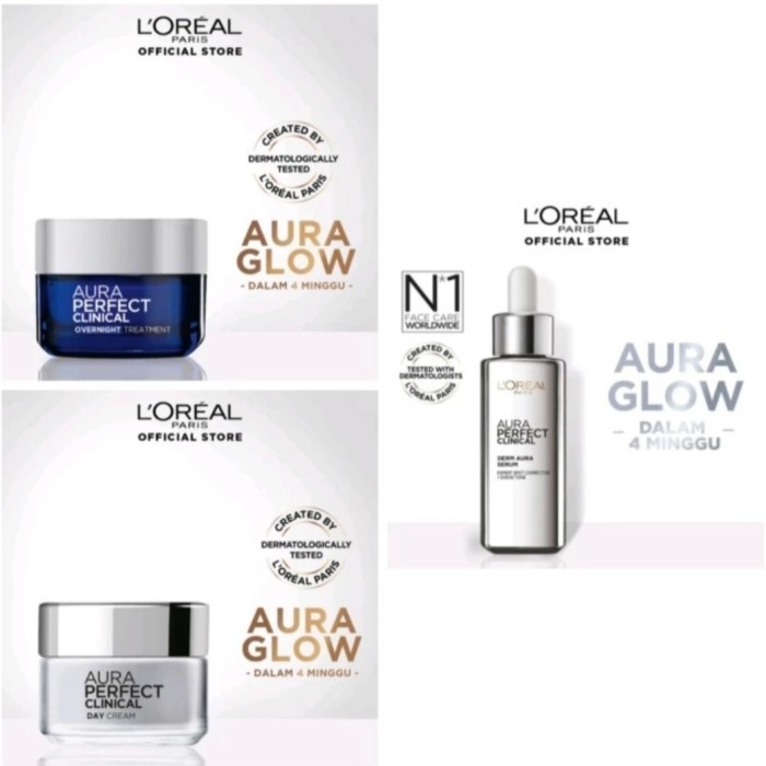 L'Oreal Paris Aura Perfect Clinical ( Serum, Day Cream, Night Cream )