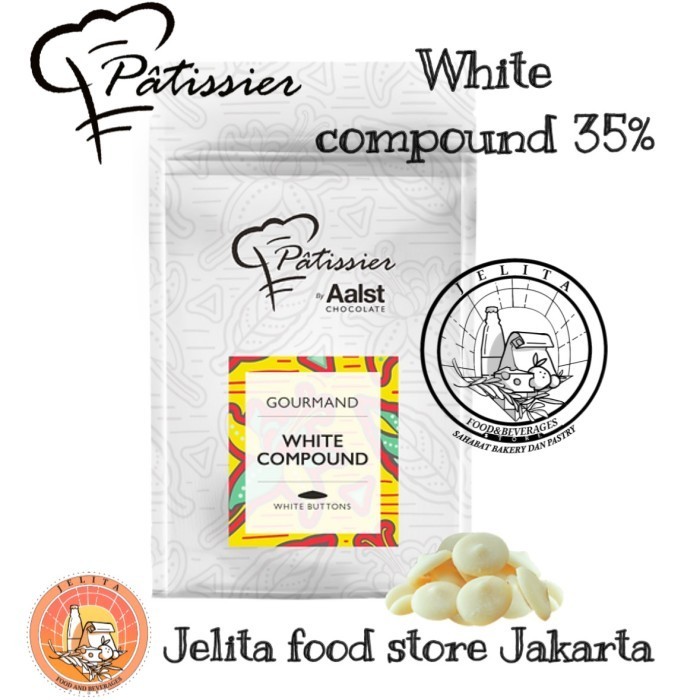 

Ready Artisan Patissier Gourmand White Compound 35%-coklat putih