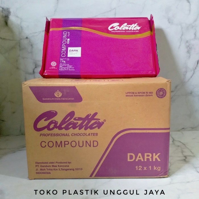 

Ready collata dark compound 1kg, coklat hitam