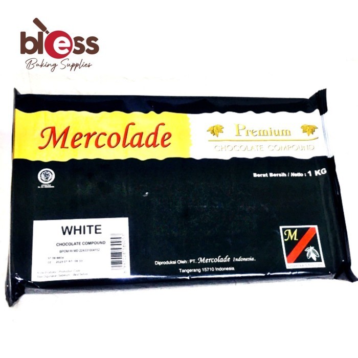 

Ready MERCOLADE WHITE COMPOUND (KEMASAN) 1 KG