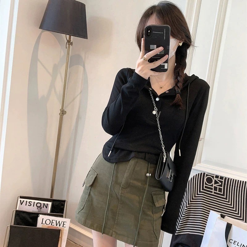 Youngmiss Atasan Berkerudung Wanita Import Model Tipis Hoodie Wanita Korea Baju Sweater Hoodie Wanit