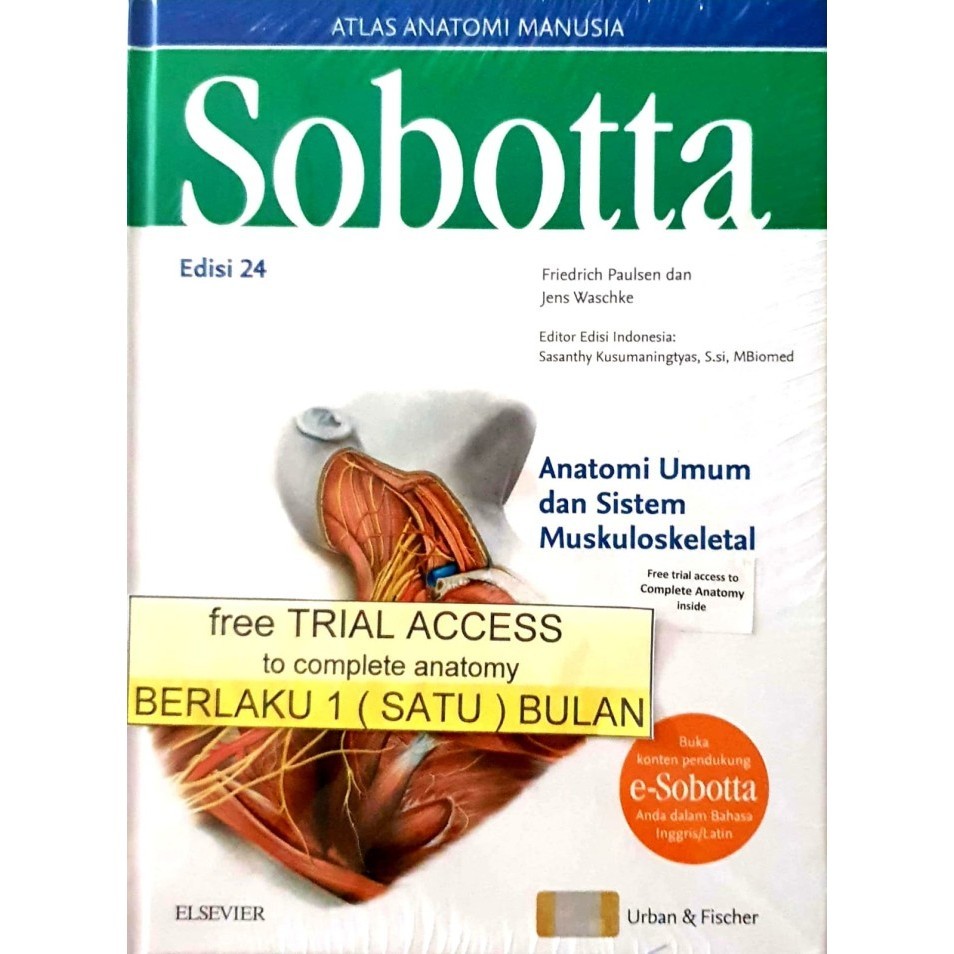 

Sobotta Atlas Anatomi Manusia Edisi 24 + Trial Access Berlaku 1 Bulan