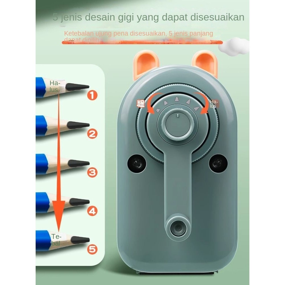 

Rautan Pensil Diameter Besar, Dioperasikan dengan Tangan Hanya untuk Murid