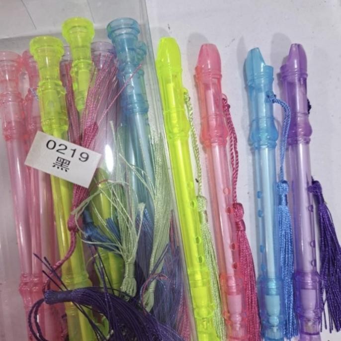 

pen gel bentuk sruling rumbai isi 12