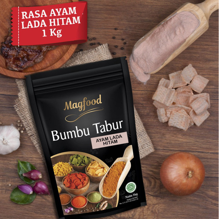 

Ready Magfood Bumbu Tabur Rasa Ayam Lada Hitam Kemasan 1 Kg