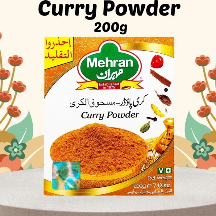 

Ready Mehran Curry Powder 200gr Bumbu Kari Arab Saudi Cury Seasoning Impor