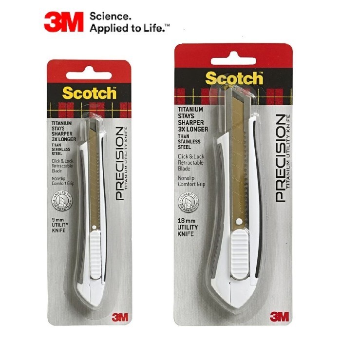 

Cutter Emas Scotch Precision Titanium 3M 9Mm & 18Mm / Utility Knife