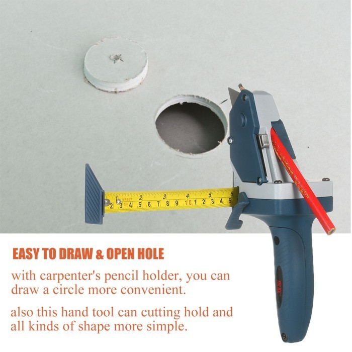 

Pisau Cutter Gypsum Board Cutting Tool Hole Jangka Potong Ukur Presisi