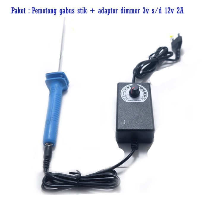 

Paket Alat Pemotong Gabus Stik + Adaptor Dimmer 3V-12V Busa Styrofoam