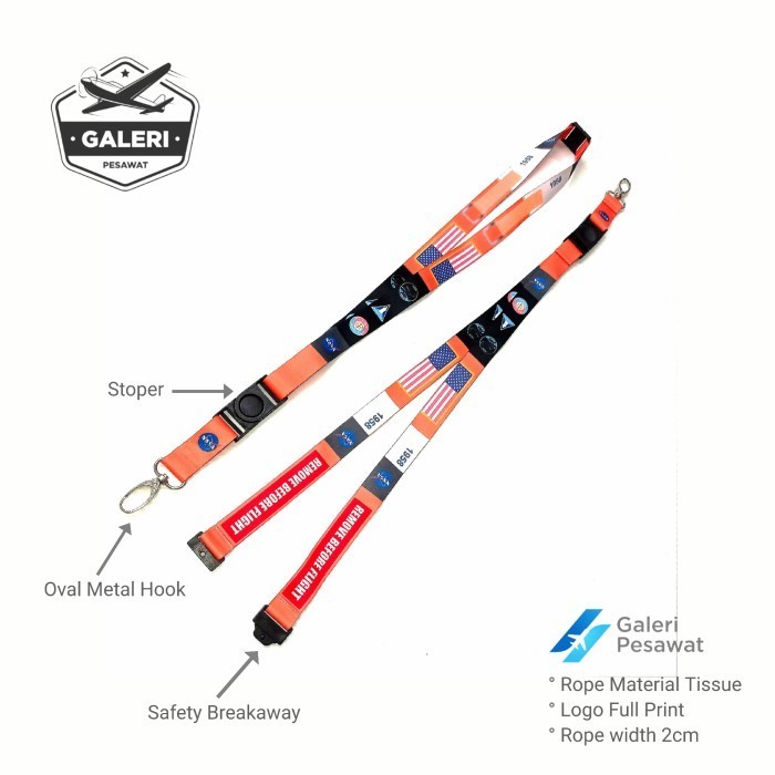 

Lanyard / Gantungan Id Card Nasa