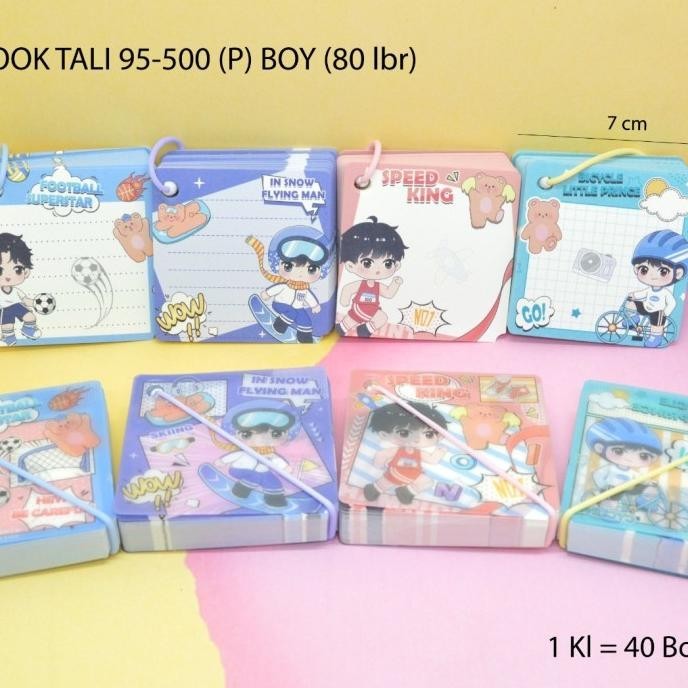 

memo book tali motif boy satuan