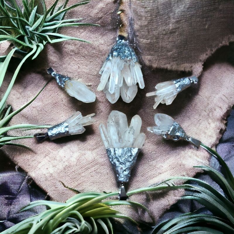 RZ Jewelry-Liontin Crystal Quartz Cluster
