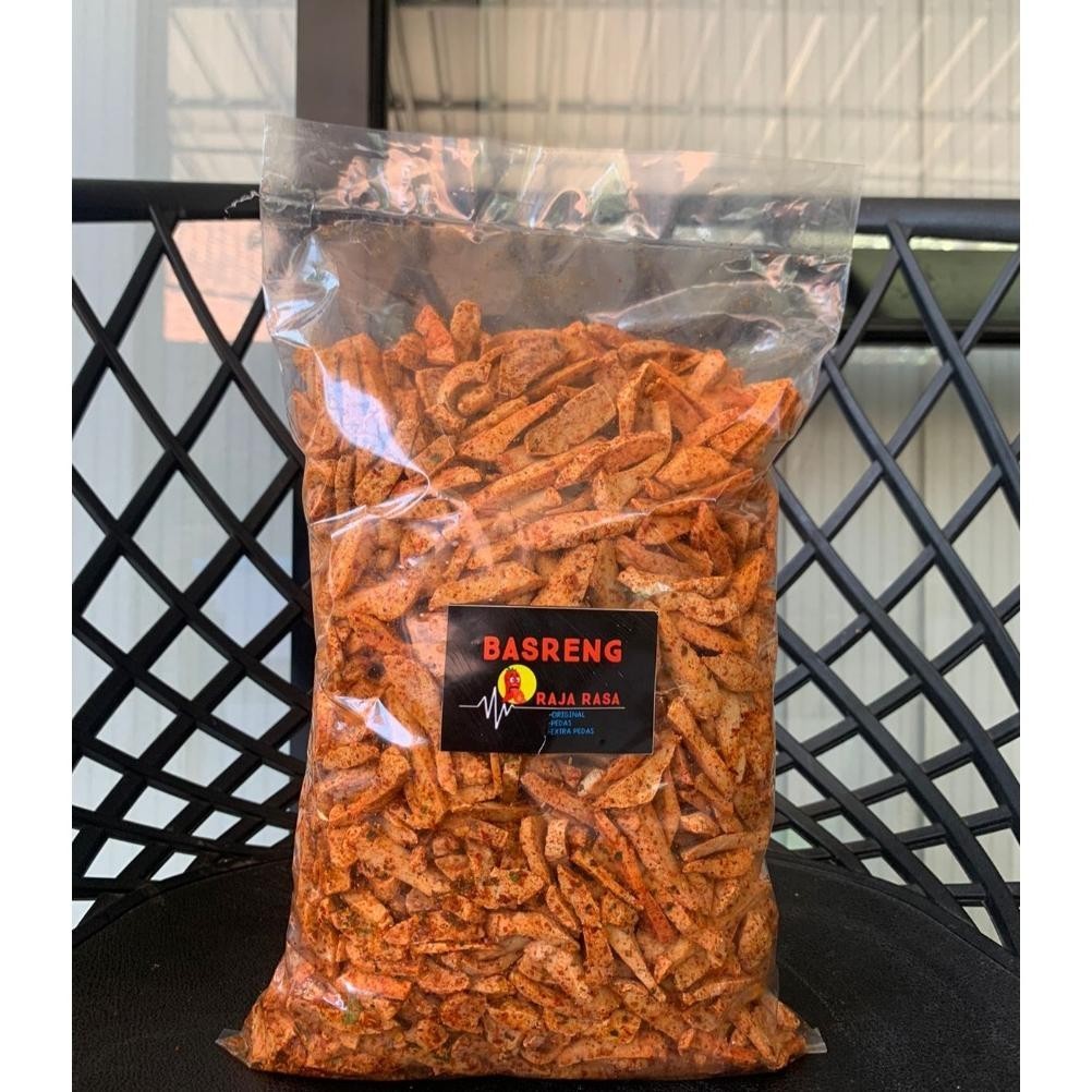 

Basreng 1Kg | Basreng Raja Rasa 1Kg Murah Extra Pedas Daun Jeruk | Basreng Murah | Basreng Kriuk