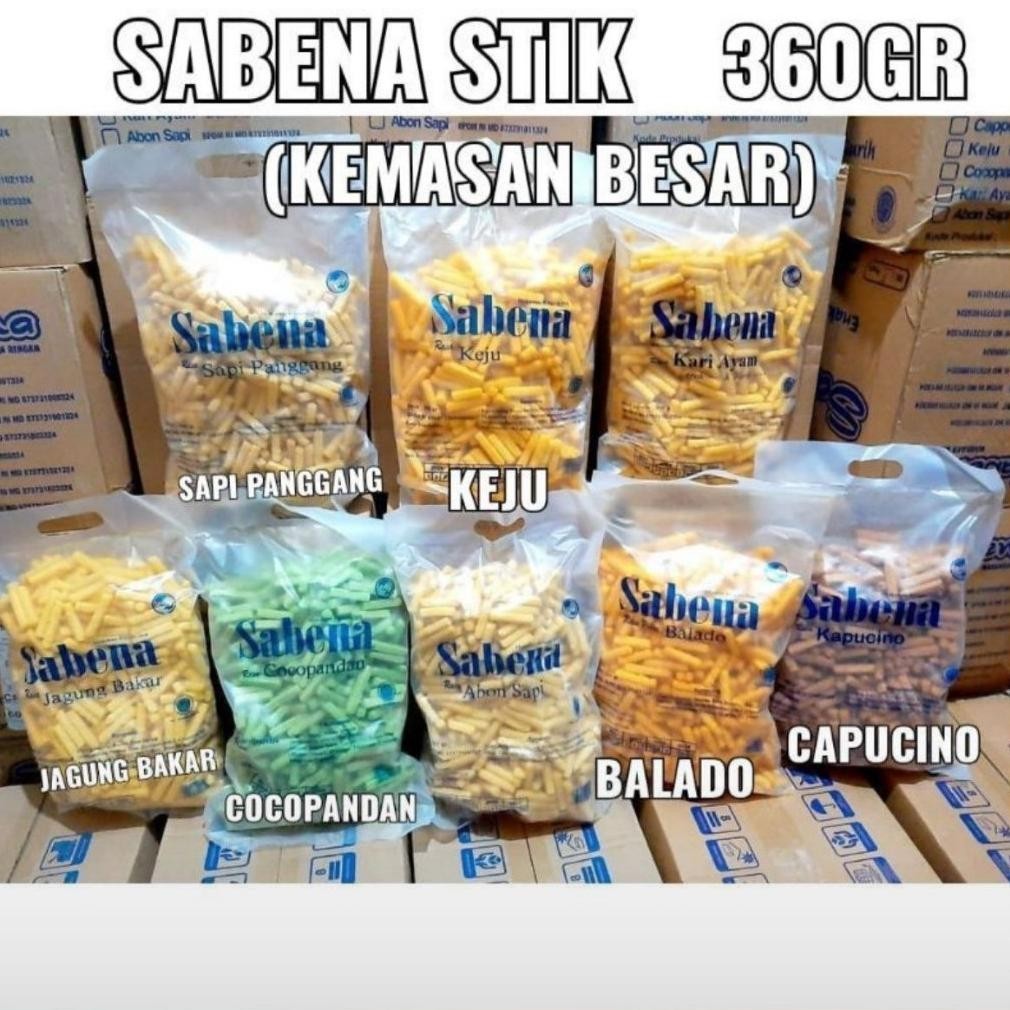 

(Sabena Var Random) Sabena Stick 360Gram | Pitato Snack Kentang 250Gram | Macroni 350Gram