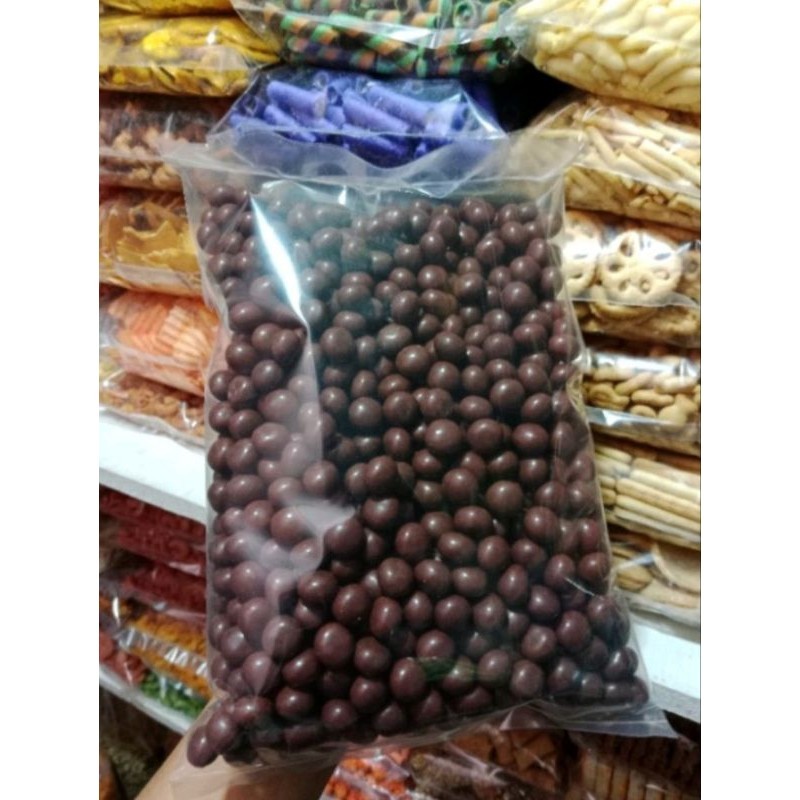 

biskuit bola bola coklat