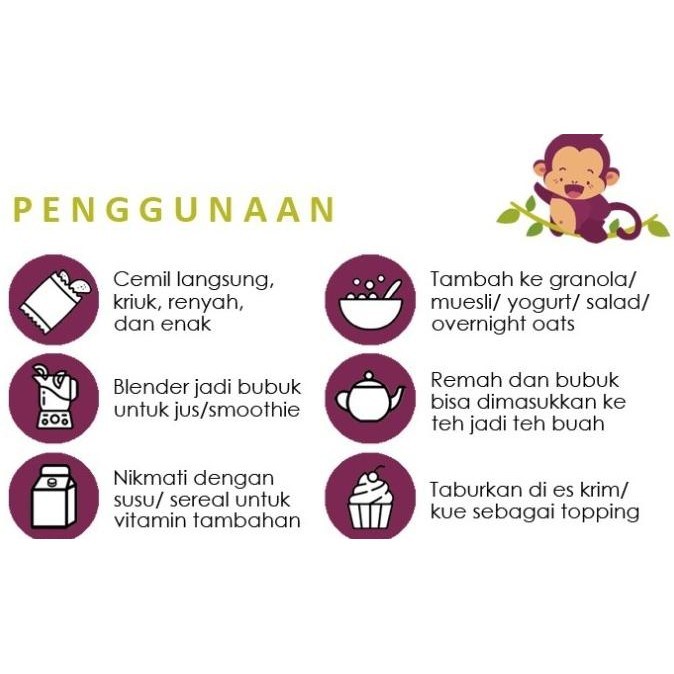 

Keripik buah stroberi freeze dried strawberry (Super Size) GJ