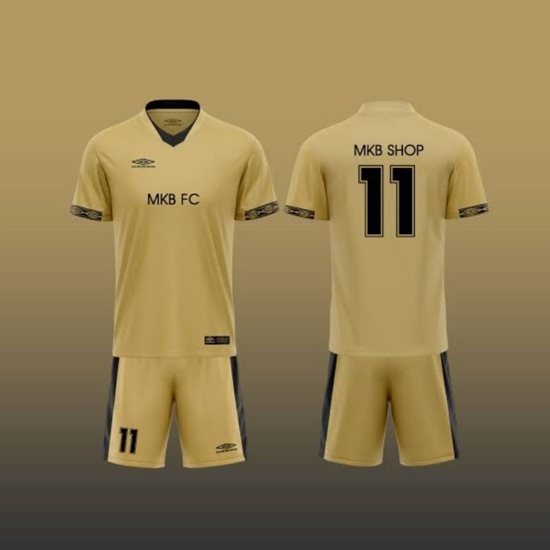 Baju Jersey Sepak Bola Dewasa 1 Set Custom castem Nama & nomor punggung