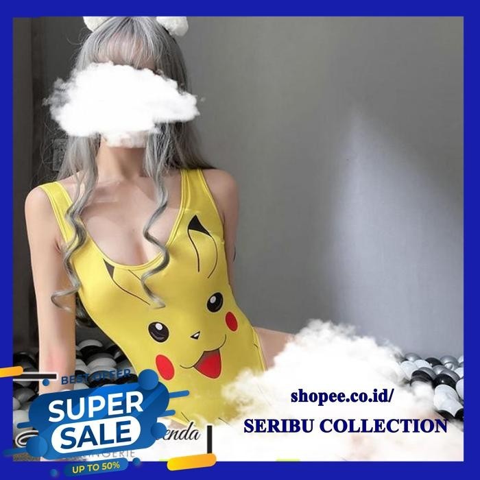 BAJU TIDUR WANITA SEXY KOSTUM BIKINI KARTUN OPEN CROTCH BEST SELLER