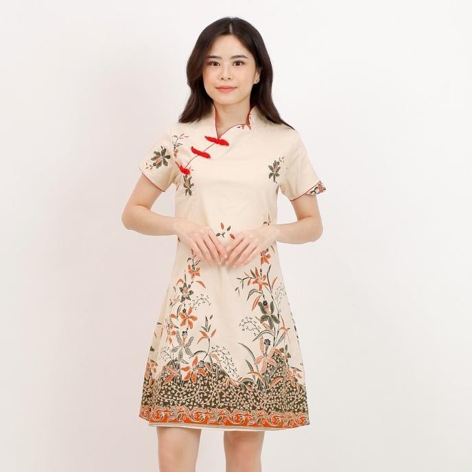 Baju Batik Wanita - Dress Batik Cewek Modern Cheongsam