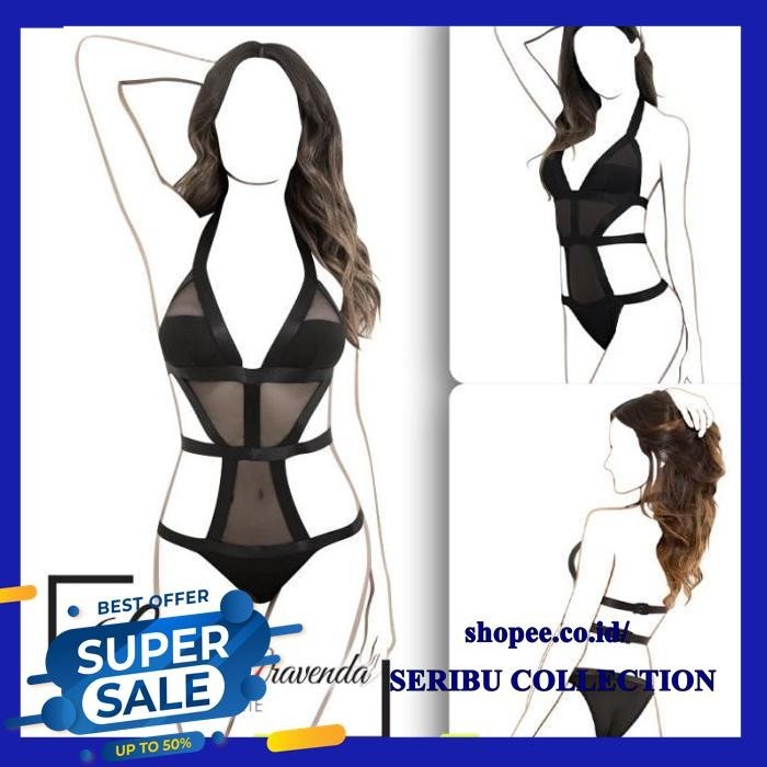 BAJU TIDUR WANITA SEXY FIT M-XXXL BIKINI SEMI TRANSPARAN BEST SELLER