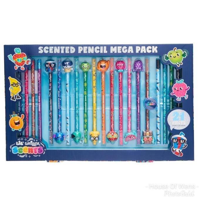 

Smiggle Lil Scent Pencil Mega Pack - Pensil Set Smiggle Original