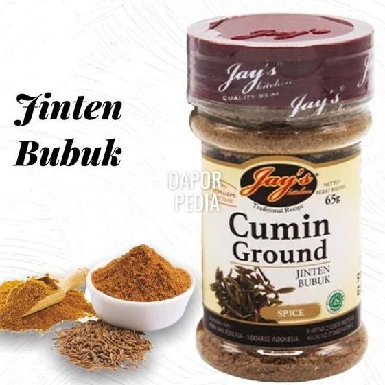 

Cumin Ground Jays Jinten bubuk Jintan halus tabur rempah dapur
