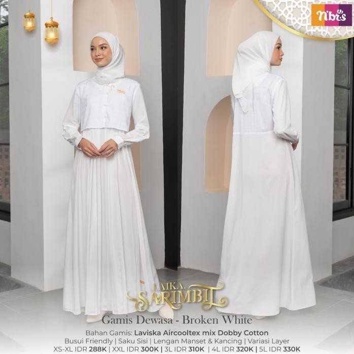 Promo Promo Cuci Gudang 50% Gamis Nibras Sarimbit 2023 / Gamis Alesha Blue / Gamis Iffa Pale Mauve /