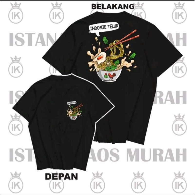 KAOS INDOMIE TELUR WARMINDO PEDAGANG PENGUSAHA//T-SHIRT