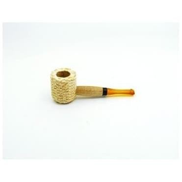 

Roux Pipa Cangklong Miniature Corn Cob Pipe - Amber