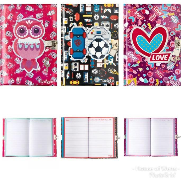 

Smiggle A5 Chirpy Lockable Notebook - Diary Smiggle Original