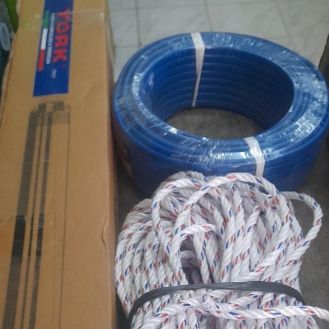 Pompa Satelit York 0.5 Hp Komplit Kabel Tambang Submersible York Italy