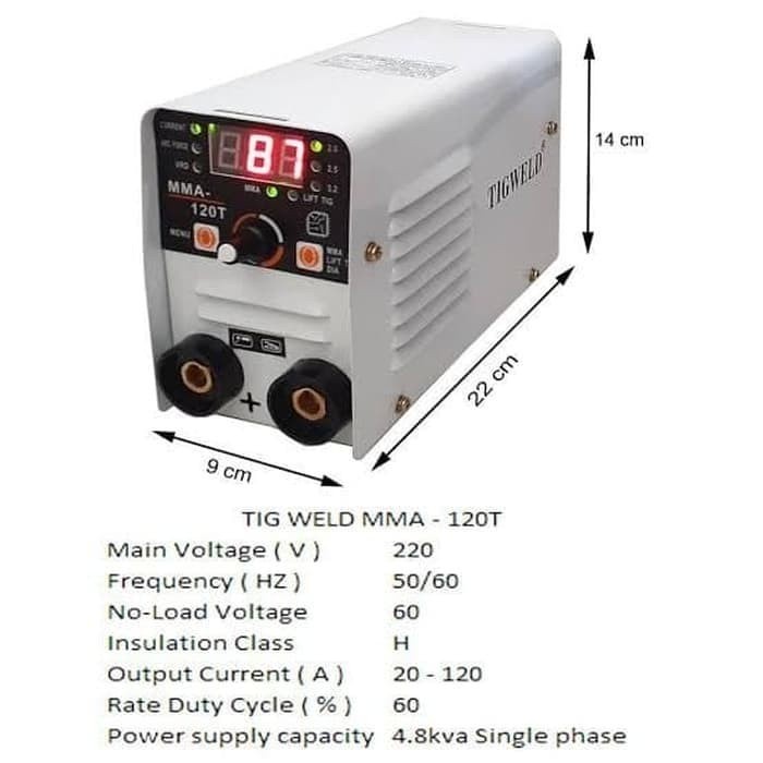 Tigweld Mesin Las 120A Travo Las 120 Ampere