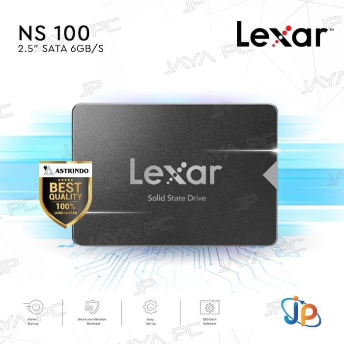 LEXAR NS100 SSD 128GB SATA 3 - LEXAR LNS100 128 GB 2.5" ORIGINAL BEST QUALITY