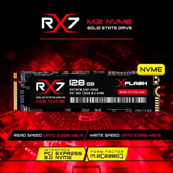 SSD M2 NVME 128GB RX7 ORIGINAL BEST QUALITY