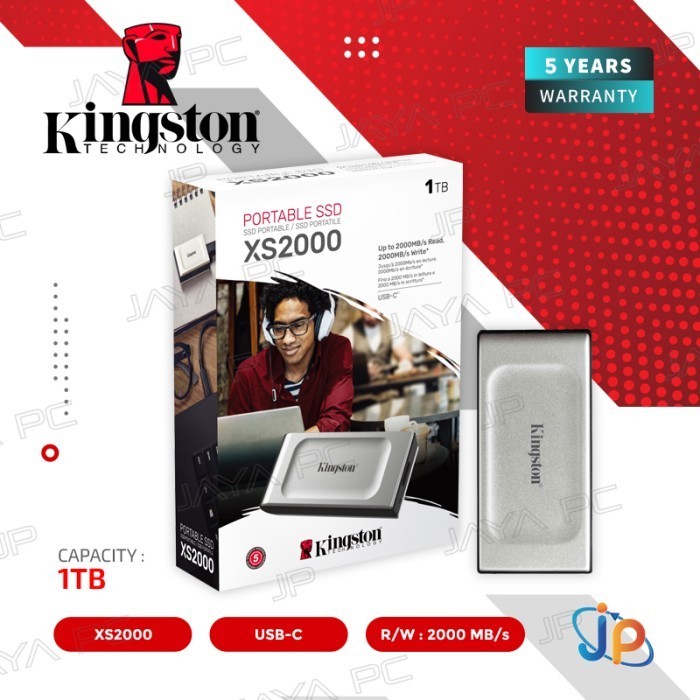 KINGSTON XS2000 SSD EXTERNAL PORTABLE 1TB - 1 TB USB-C 3.2 ORIGINAL BEST QUALITY