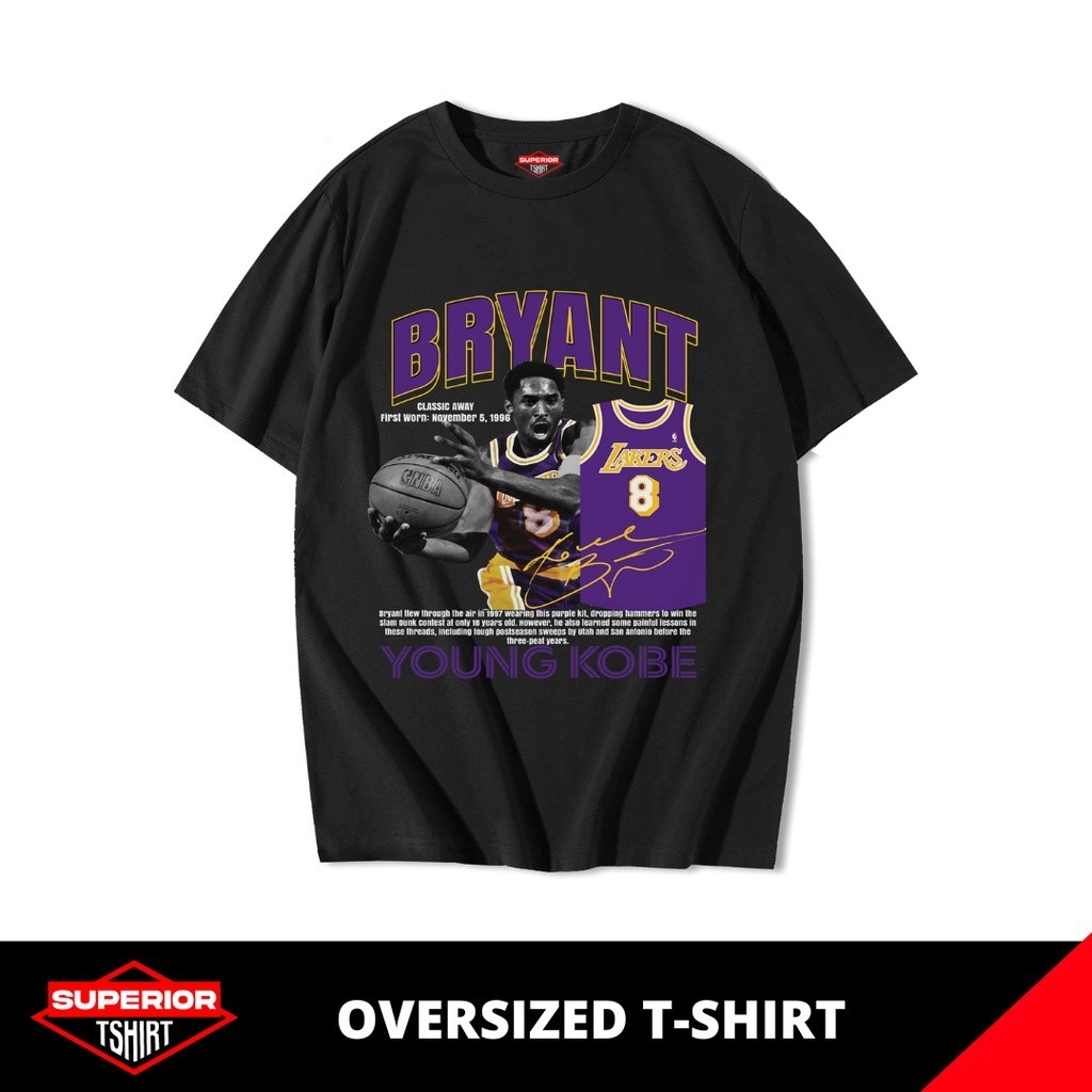 KAOS KOBE BRYANT OVERSIZE / OVERSIZED TSHIRT / KAOS BAND / KAOS MUSIK / OV-KOBE1