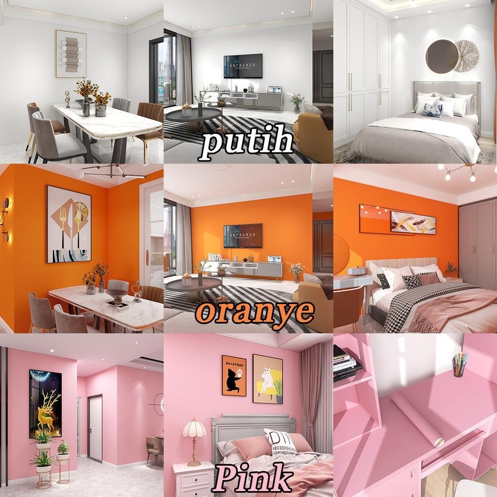 60Cm X 3M Home Wallpaper - Bawah Foli Aluminum Walpaper Sticker Dinding Motif Restoran/Kamar Tinggal