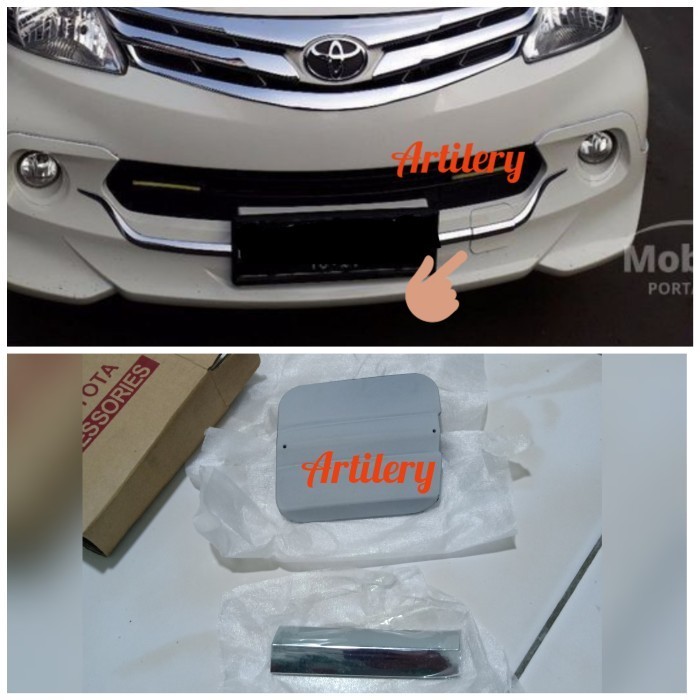 COVER TUTUP DEREK TOWING BEMPER BUMPER DEPAN AVANZA LUXURY ORIGINAL